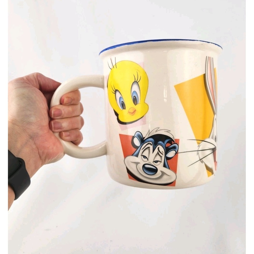Looney Tunes XL Monster Mug 52 oz Vtg Characters Bugs Bunny Taz Tweety Sylvester
